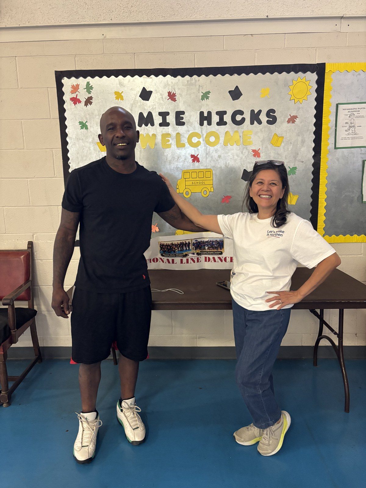 Hanh Williams visiting the Mamie Hicks Recreation Center in Shreveport, September 19, 2026